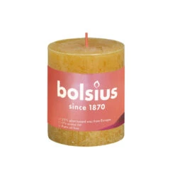 Bolsius Rustiek Stompkaars Honinggeel 80x68 Mm