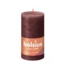 Bolsius Rustiek Stompkaars Donker Rood 130x68 Mm