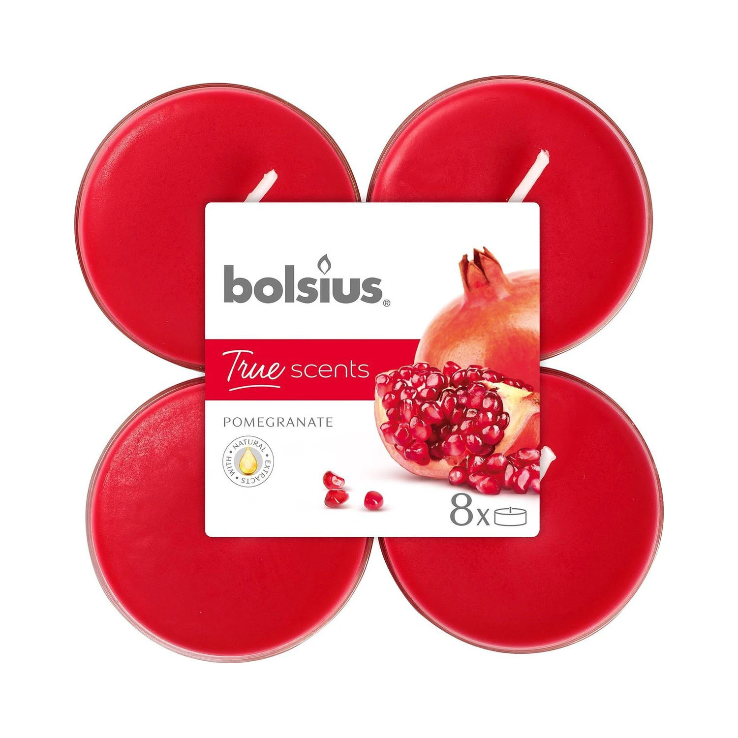 Bolsius True Scents Maxilichten Granaatappel Clearcup 1 Bolsius True Scents Maxilichten Granaatappel Clearcup