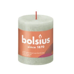 Bolsius Rustiek Stompkaars Lichtgroen 80x68 Mm