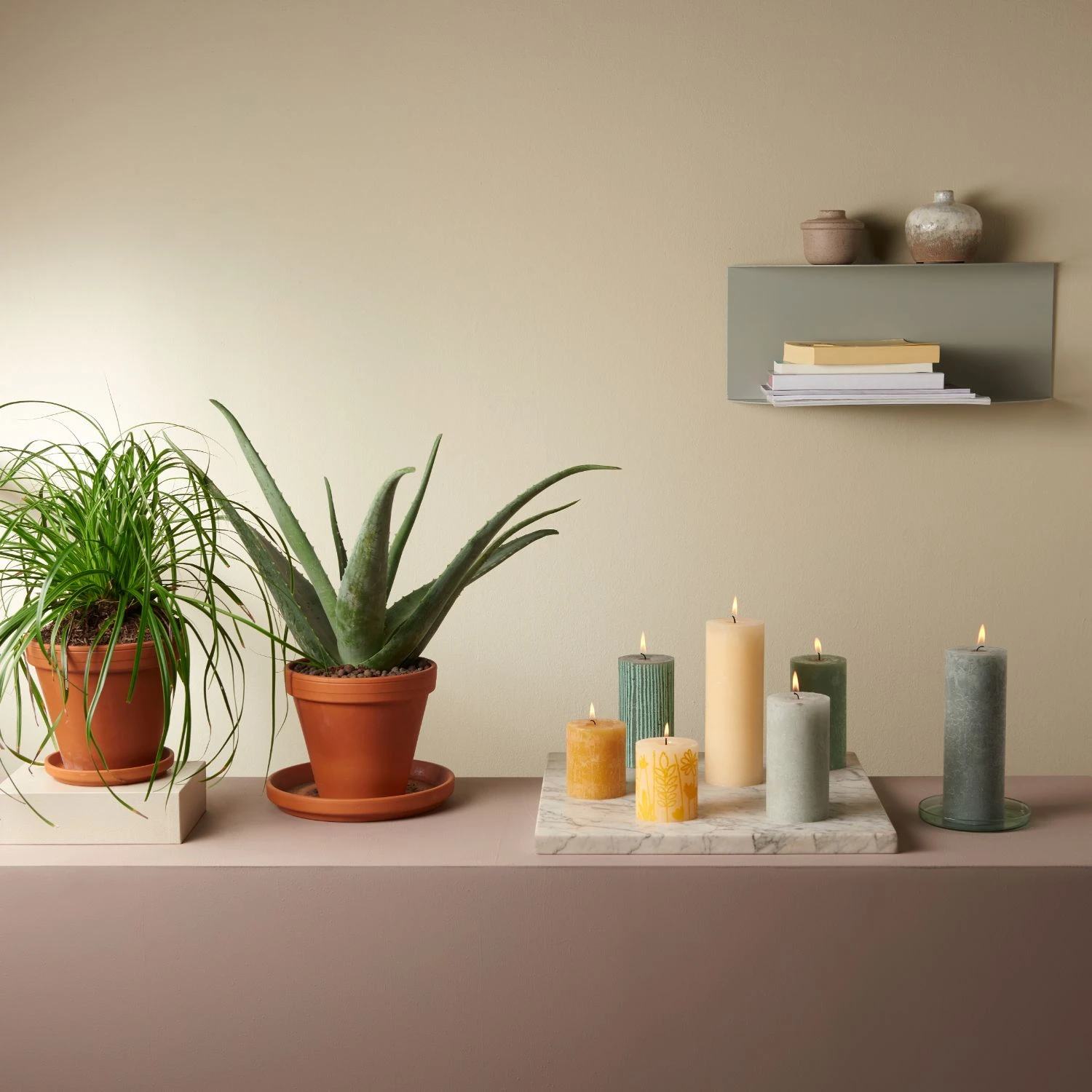 Bolsius Rustiek Stompkaars Misty Roze 130x68 Mm 2 Bolsius Rustiek Stompkaars Misty Roze 130x68 Mm - Afbeelding 2