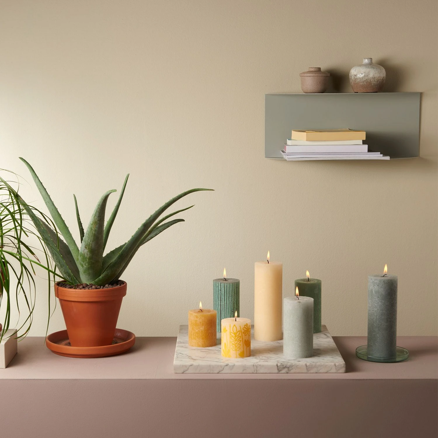 Bolsius Rustiek Stompkaars Misty Roze 190x68 Mm 2 Bolsius Rustiek Stompkaars Misty Roze 190x68 Mm - Afbeelding 2