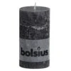 Bolsius Rustiek Stompkaars Antraciet 130x68 Mm