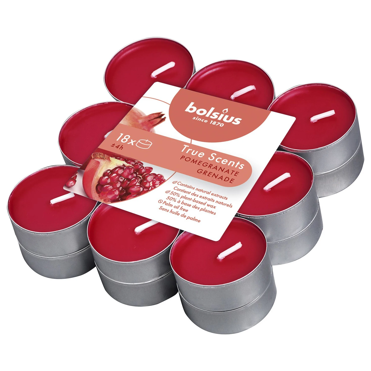 Bolsius True Scents Geurtheelichten Granaatappel 18 Stuks 1 Bolsius True Scents Geurtheelichten Granaatappel 18 Stuks