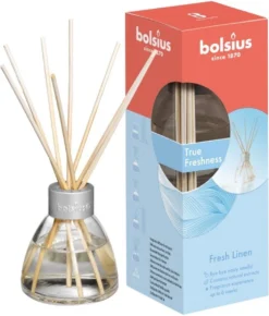 6 Stuks Bolsius True Freshness Geurstokjes Fris Linnen - 45 Ml