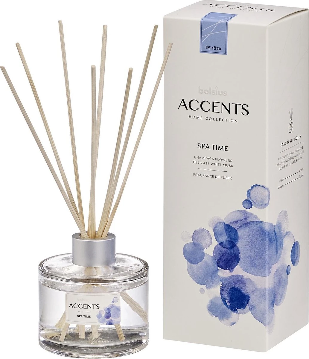 Bolsius Accents - Spa Time Geurstokjes - 100ml 1 Bolsius Accents - Spa Time Geurstokjes - 100ml