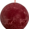 Rustiek Shine Bolkaars Diameter76mm Velvet RedBolsius