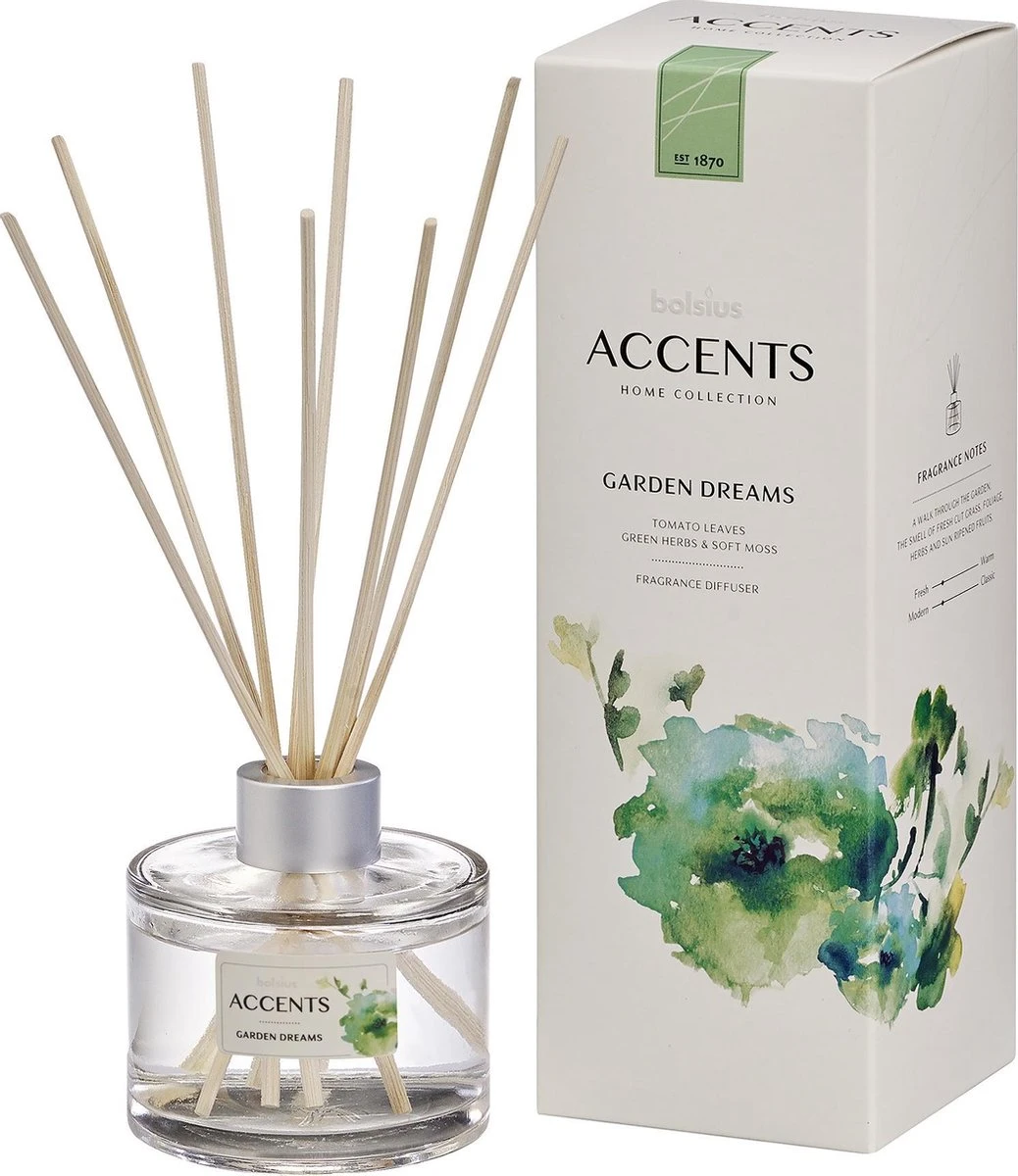 Bolsius Accents - Geurstokjes - Garden Dreams - 100ml 1 Bolsius Accents - Geurstokjes - Garden Dreams - 100ml