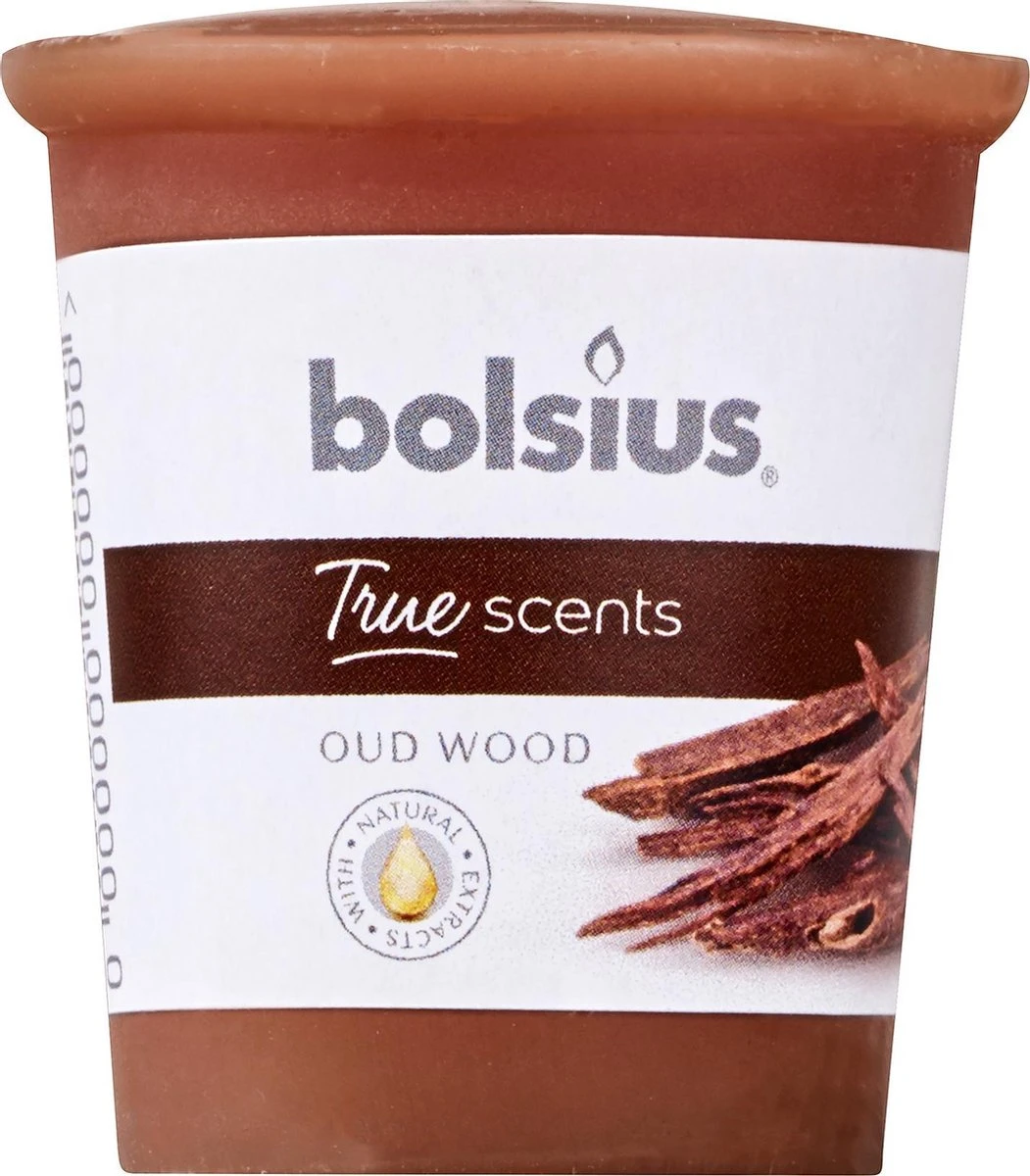 Bolsius Votive 53/45 Rond Oud Wood 2 Bolsius Votive 53/45 Rond Oud Wood - Afbeelding 2