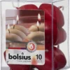 Bolsius Drijflicht Tube 10 Wijnrood (10 Tubes)