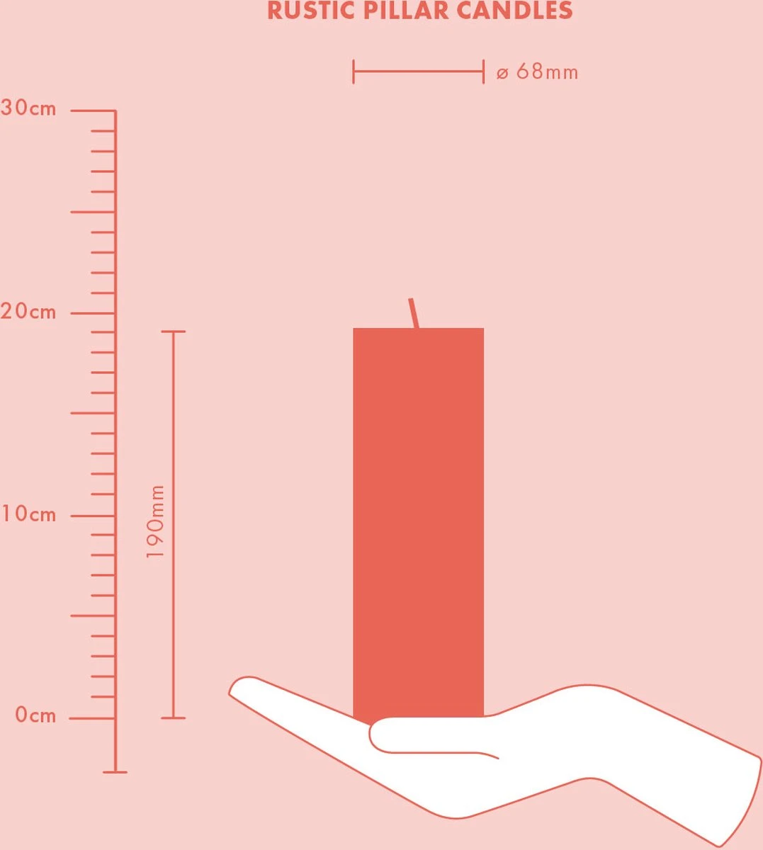 Bolsius - Rustieke Kaars - 4 Stuks - Oud Roze - 19cm 5 Bolsius - Rustieke Kaars - 4 Stuks - Oud Roze - 19cm - Afbeelding 5