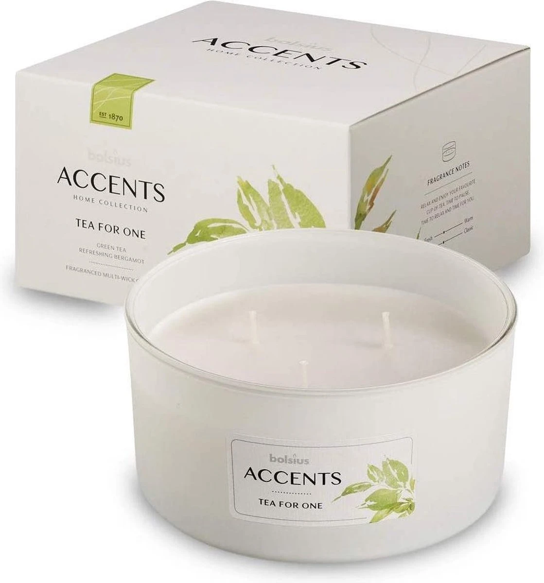 Bolsius Accents - Geurkaars - Tea For One - Multi Lont 1 Bolsius Accents - Geurkaars - Tea For One - Multi Lont