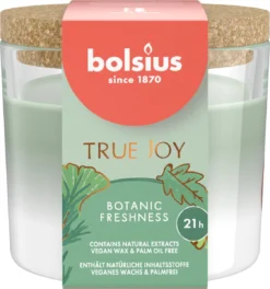 Bolsius - True Joy - 6 Geurkaarsen Met Kurken Deksel - Botanic Freshness - Groen - Voordeelverpakking - Geurkaars - Paasdecoratie -Bolsius 1123x1200
