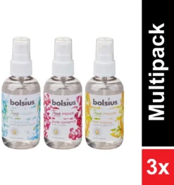 Bolsius Huisparfum Room Spray – Set Van Drie Geuren – 3x 75ml – Voordeelverpakking