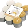 Bolsius Geurkaarsen Theelicht Vanilla Bruin/wit 18 Stuks - 3 Verpakkingen Van Elk 18 Stuks
