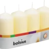 Bolsius Rustiek Stompkaars 100/48 Tray A 4 Stuks Ivoor