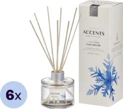 Bolsius Accents - Geurstokjes - Pure Winter - 6 X 100ml