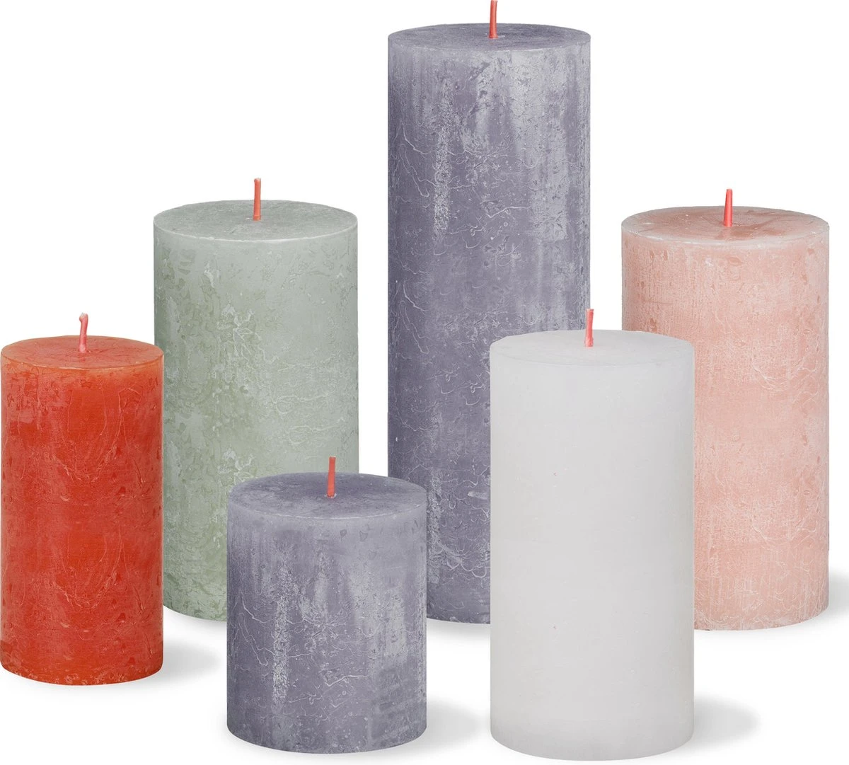 Bolsius - Rustieke Kaarsen Set - Pretty Pastels - Paasdecoratie 1 Bolsius - Rustieke Kaarsen Set - Pretty Pastels - Paasdecoratie