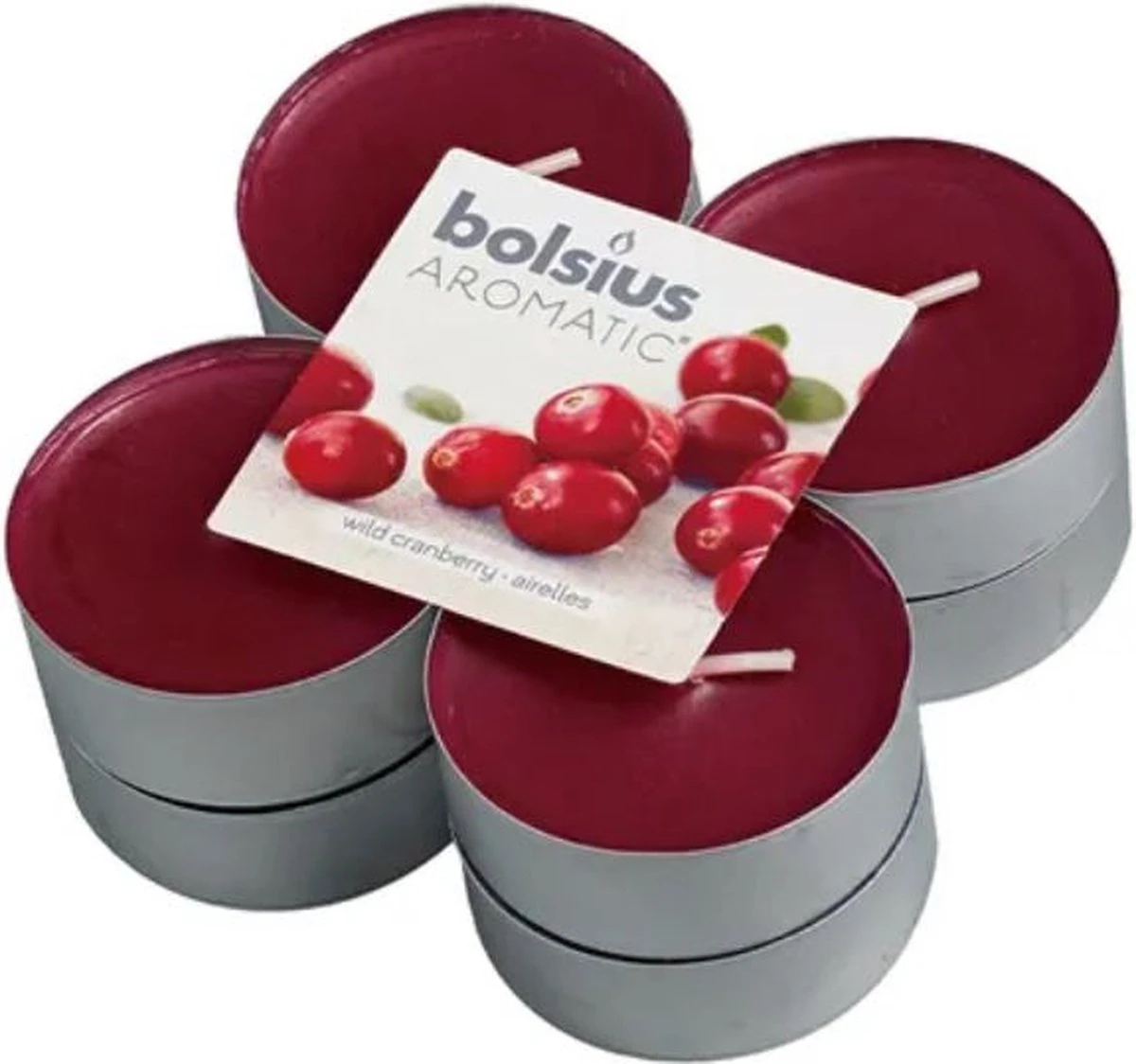 Bolsius - Maxi Theelicht - Wild Cranberry 1 Bolsius - Maxi Theelicht - Wild Cranberry