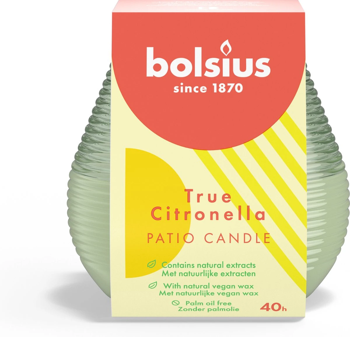 Bolsius - 6 Geurkaarsen - Citronella - Buitenkaars - Groen 5 Bolsius - 6 Geurkaarsen - Citronella - Buitenkaars - Groen - Afbeelding 5