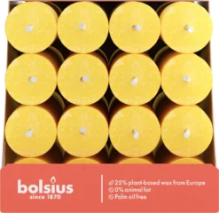 Bolsius - 16 Dinerkaarsen Rustiek - Licht Geel - Paasdecoratie 10 Bolsius - 16 Dinerkaarsen Rustiek - Licht Geel - Paasdecoratie -Bolsius 1200x1167 1