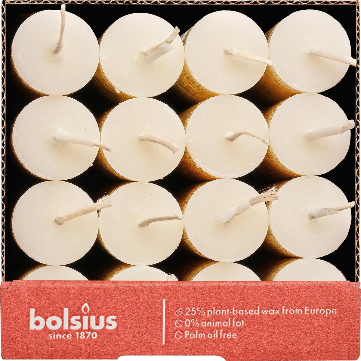 Bolsius - 16 Dinerkaarsen Rustiek - Ivoor - Paasdecoratie 4 Bolsius - 16 Dinerkaarsen Rustiek - Ivoor - Paasdecoratie - Afbeelding 4