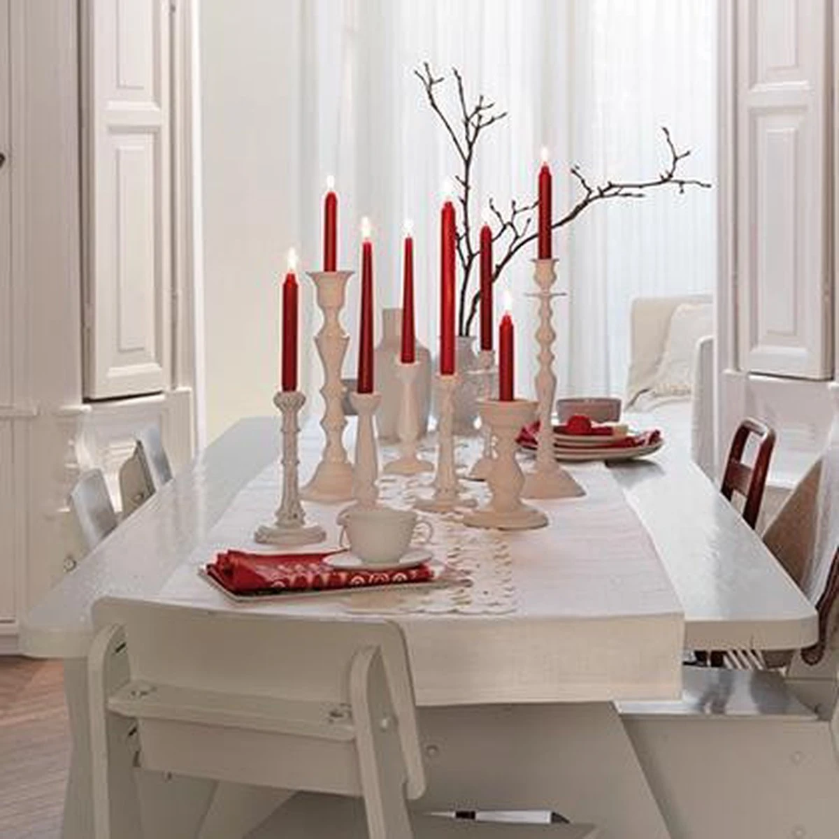 Bolsius - 60 Dinerkaarsen - Wit - 23cm 2 Bolsius - 60 Dinerkaarsen - Wit - 23cm - Afbeelding 2