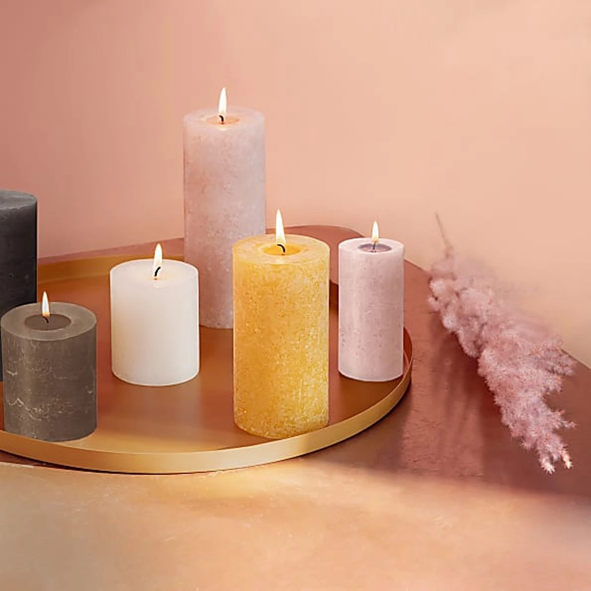 Bolsius - Rustieke Kaarsen Set - Nordic Ambiance - Paasdecoratie 2 Bolsius - Rustieke Kaarsen Set - Nordic Ambiance - Paasdecoratie - Afbeelding 2