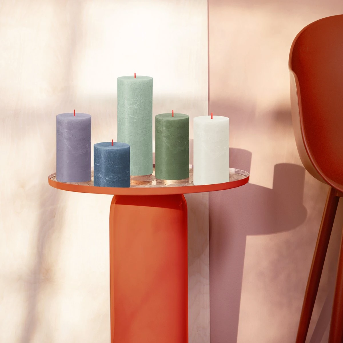 Bolsius - Rustieke Kaarsen Set - Pretty Pastels - Paasdecoratie 2 Bolsius - Rustieke Kaarsen Set - Pretty Pastels - Paasdecoratie - Afbeelding 2