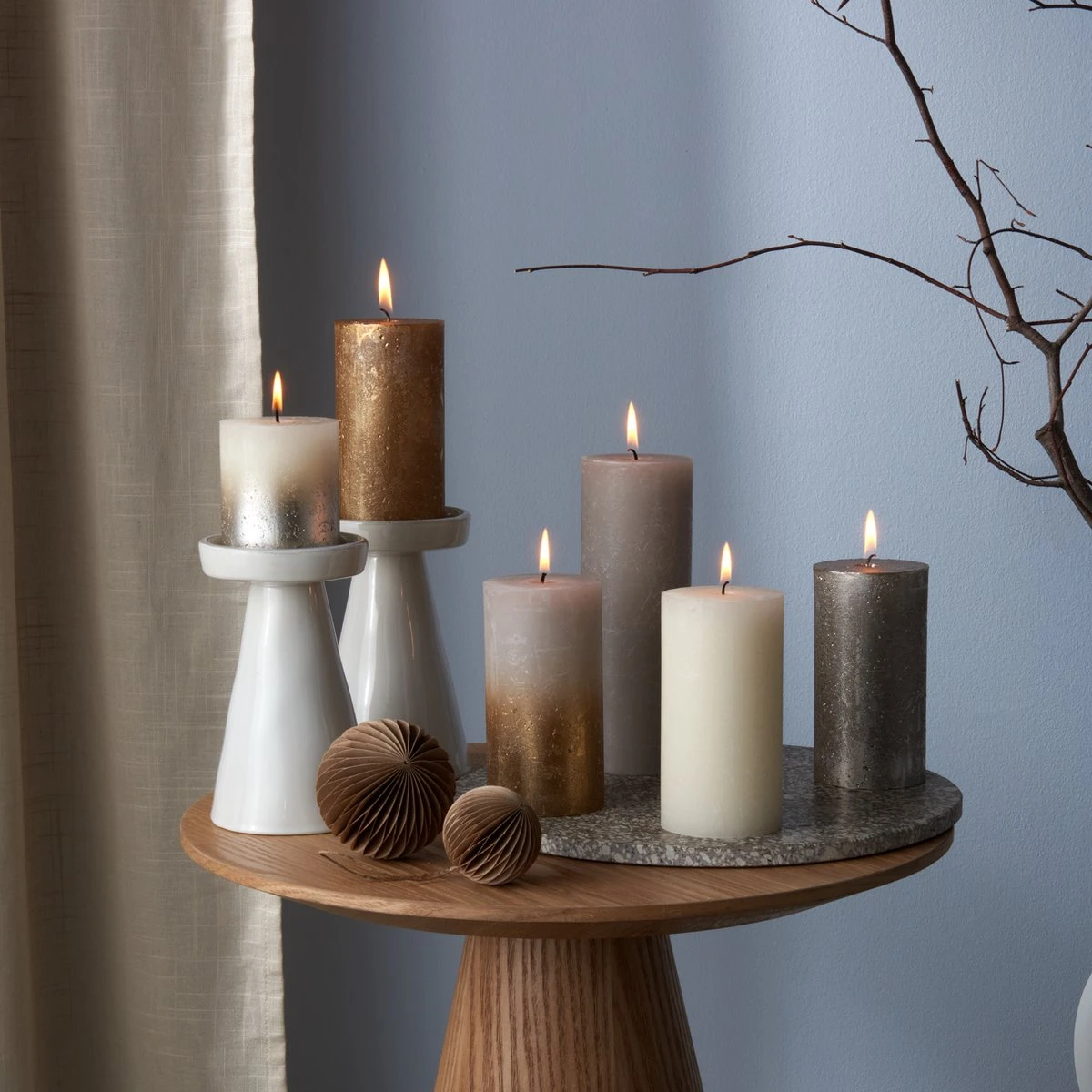 Bolsius - Rustieke Kaarsen Set - New Sparkle 2 Bolsius - Rustieke Kaarsen Set - New Sparkle - Afbeelding 2