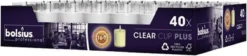 40 Stuks Bolsius ReLight Kaars In Transparante Houder 55/42 (16 Uur) -Bolsius 1200x273