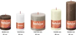 Bolsius Rustiek Stompkaars Basic Mix