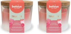 Bolsius True Joy Geurkaars Met Kurken Deksel - Floral Blessings - 2 Stuks