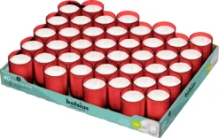 Bolsius - Clear Cup Plus - Rood - 40 Stuks -Bolsius 1200x760 2