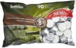 Bolsius Dinerkaars Theelichten 8 Uur Zak 90 16/38 Wit