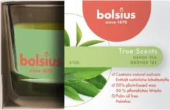 6 Stuks Bolsius Geurglas Groene Thee - Green Tea Geurkaarsen 50/80 (13 Uur) True Scents