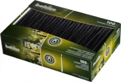 100 Stuks Bolsius Gotisch Taupe Dinerkaarsen 240/23 (7 Uur) -Bolsius 1200x813