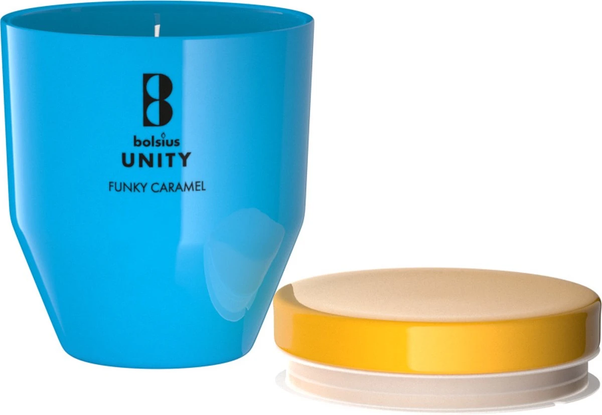 Bolsius Unity - Geurkaars - Funky Caramel - Medium - 55 Branduren 2 Bolsius Unity - Geurkaars - Funky Caramel - Medium - 55 Branduren - Afbeelding 2