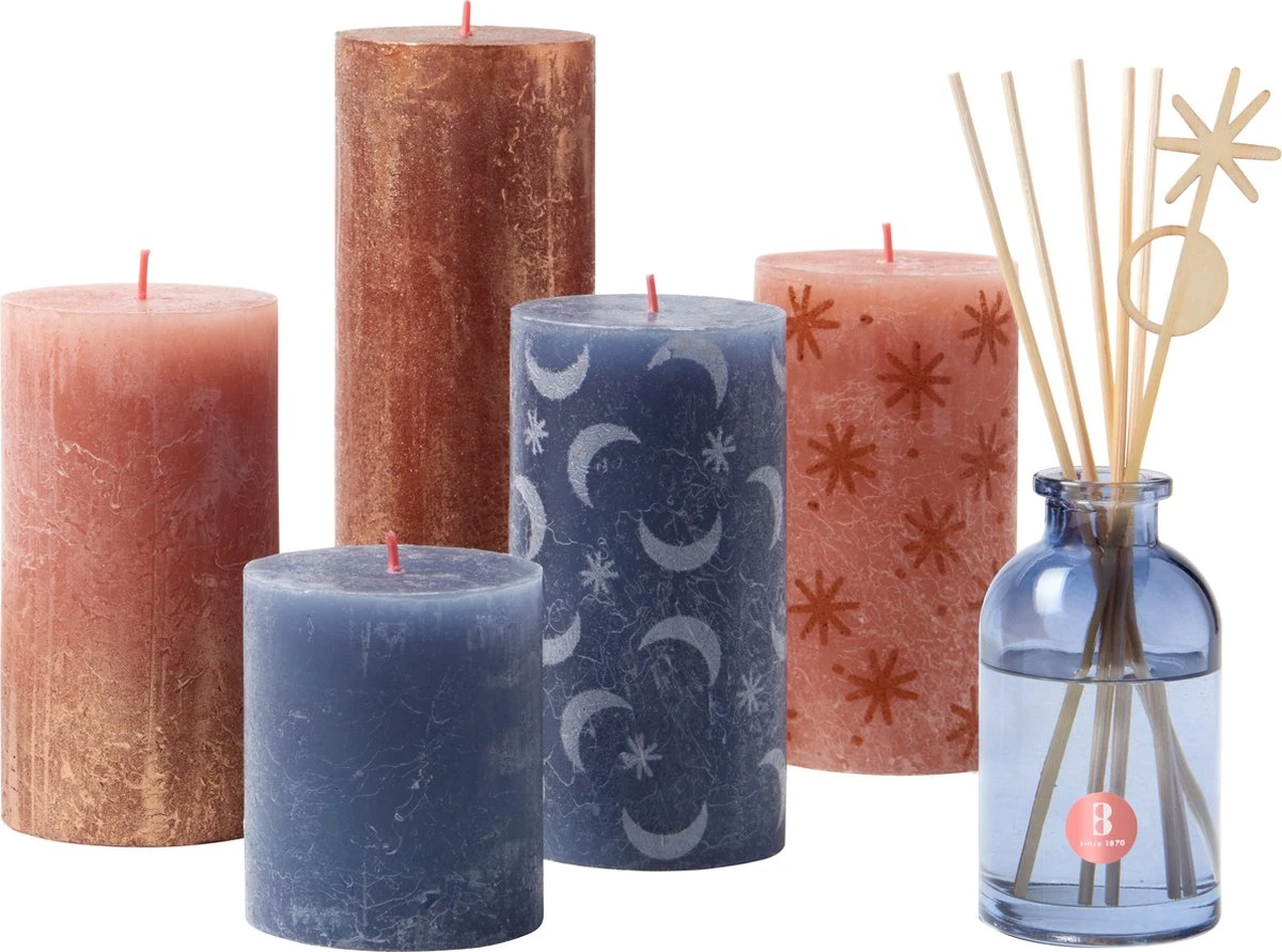 Bolsius - Rustieke Kaarsen Set - Geur Set - Secret Forest 1 Bolsius - Rustieke Kaarsen Set - Geur Set - Secret Forest
