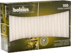 100 Stuks Bolsius Gotisch Ivoor Dinerkaarsen 240/23 (7 Uur) -Bolsius 1200x906 3