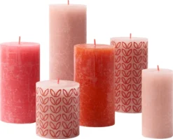 Bolsius - Rustieke Kaarsen Set - Poppy Sunset - Paasdecoratie