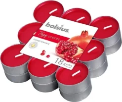 Bolsius Geurtheelicht - True Scents - Pomegranate - 18 Stuks