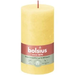 Bolsius Stompkaars Rustiek 13 X 6,8 Cm Sunny Yellow