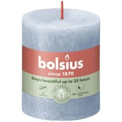 Bolsius Stompkaars Rustiek 8 X 6,8 CmSky Blue