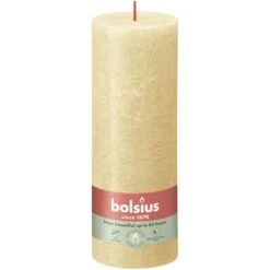 Bolsius Stompkaars Rustiek 19 X 6,8 Cm Oat Beige