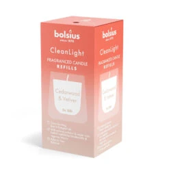 Bolsius Navulling Clean Light Pack 2 Cedarwood / Vertiver