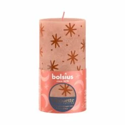 Bolsius Stompkaars Rustiek 13 X 6,8 CmCreamy Caramel Met Print