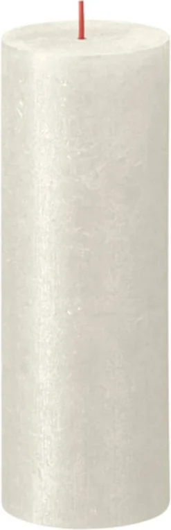 Bolsius - Rustieke Kaars Shimmer - 4 Stuks - Metallic - Ivoor - 19cm -Bolsius 388x1200 9