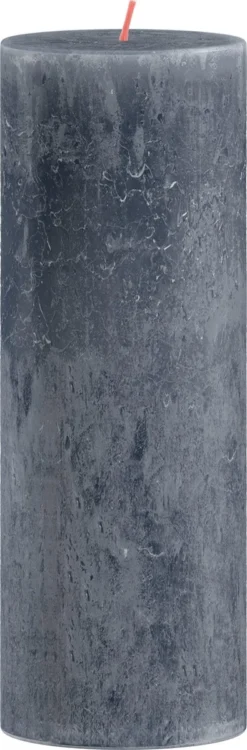 Bolsius - Rustieke Kaars - 4 Stuks - Donker Blauw - Slate Blue - 19cm -Bolsius 395x1200