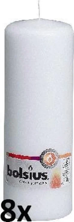 Bolsius Stompkaars - 200/70 Mm - 8 Stuks - Wit -Bolsius 400x1200